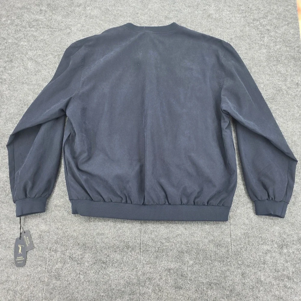 Daniel Cremieux Golf Mens XL Navy Blue Water Resistant Windshirt Pullover NWT